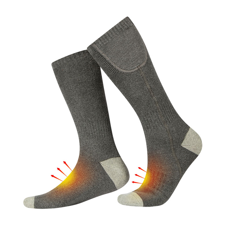 Sosete de drumeție încălzite pentru vremea clodului, încălzirii bateriei reîncărcabile pentru picioarele cronice reci